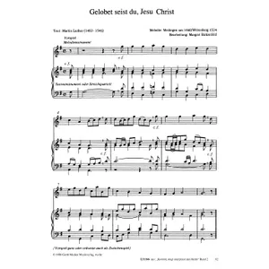 Produktbild des Artikels Gelobet seist du, Jesu Christ (Noten - Download)