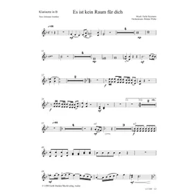 Produktbild des Artikels Es ist kein Raum für dich (Klarinette in B) (Noten - Download)