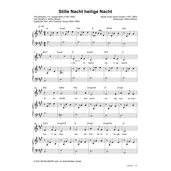 Produktbild des Artikels Stille Nacht, heilige Nacht (Noten - Download)