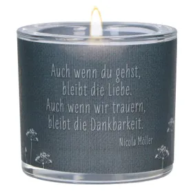 Produktbild des Artikels Windlicht LichtMomente "Die Liebe bleibt" ()