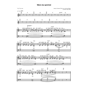 Produktbild des Artikels Wenn du sprichst (Noten - Download)
