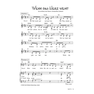 Produktbild des Artikels Wenn das Herz weint (Noten - Download)