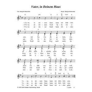 Produktbild des Artikels Vater, in deinem Haus (Noten - Download)