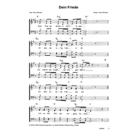 Produktbild des Artikels Dein Friede (Noten - Download)