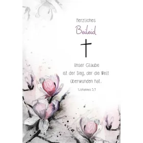 Produktbild des Artikels Faltkarte - Trauer 1.Johannes 5,4 (Schreibwaren)