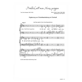 Produktbild des Artikels Fröhlich soll mein Herze springen (Noten - Download)