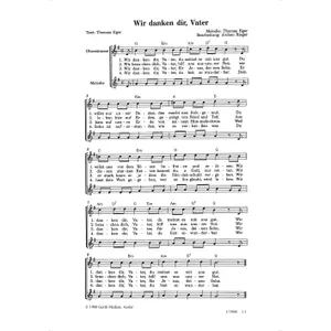 Produktbild des Artikels Wir danken dir, Vater (Noten - Download)