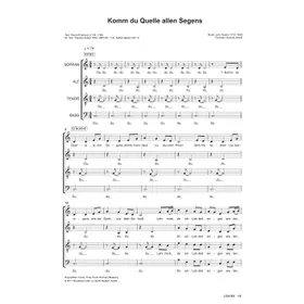 Produktbild des Artikels Komm du Quelle allen Segens (Noten - Download)