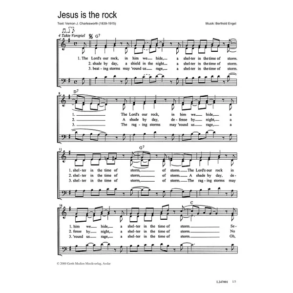 Produktbild des Artikels Jesus Is The Rock (Noten - Download)