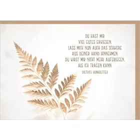 Produktbild des Artikels Faltkarte "Aus deiner Hand" (Schreibwaren)