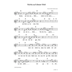 Produktbild des Artikels Nichts auf dieser Welt (Noten - Download)
