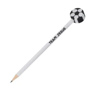 Produktbild des Artikels Holzbleistift mit Radierer "Fußball" (Schreibwaren)