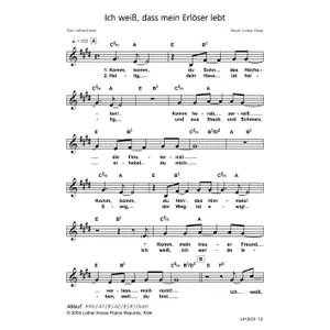 Produktbild des Artikels Ich weiß, dass mein Erlöser lebt (Noten - Download)