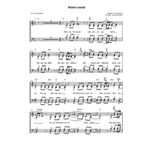 Produktbild des Artikels Wohin sonst (Noten - Download)