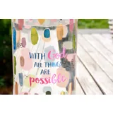 Stimmungsbild zu Glasflasche "With God all things are possible"