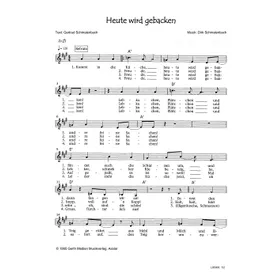 Produktbild des Artikels Heute wird gebacken (Noten - Download)