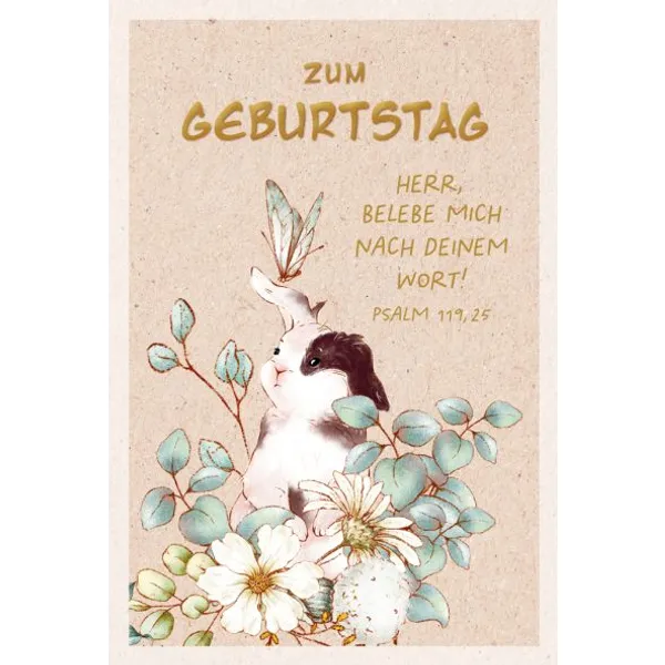 Produktbild des Artikels Faltkarte "Zum Geburtstag" (Schreibwaren)