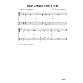 Produktbild des Artikels Jesus Christus unser Friede (Noten - Download)