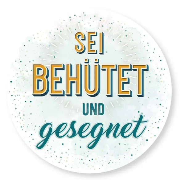 Produktbild des Artikels Wandschmuckbild - Sei behütet... 25cm ()