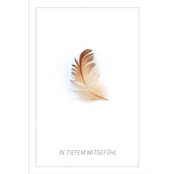 Produktbild des Artikels Faltkarte "In tiefem Mitgefühl" (Schreibwaren)