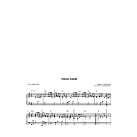 Produktbild des Artikels Wohin sonst (Noten - Download)