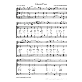 Produktbild des Artikels Golden im Westen der Tag vergeht (Noten - Download)