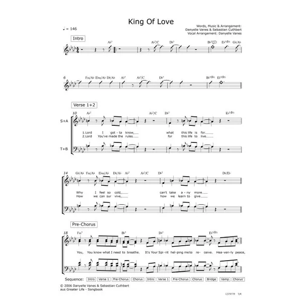 Produktbild des Artikels King Of Love (Noten - Download)