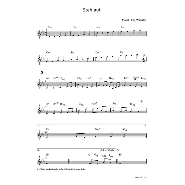 Produktbild des Artikels Steh auf (Noten - Download)