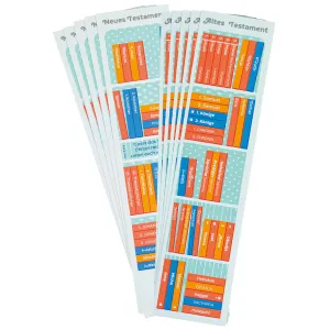 Produktbild des Artikels Lesezeichen "Bücher der Bibel" - 10 Stk. (Schreibwaren)