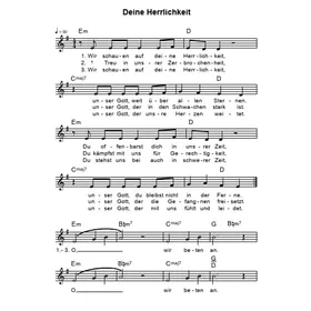 Produktbild des Artikels Deine Herrlichkeit (Noten - Download)