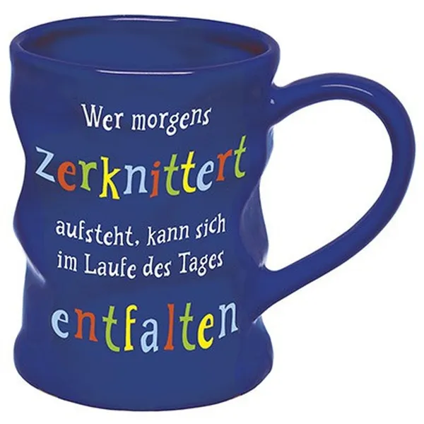 Produktbild des Artikels Knittertasse "Wer morgens zerknittert aufsteht" ()