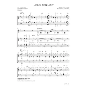 Produktbild des Artikels Jesus dein Licht (Noten - Download)