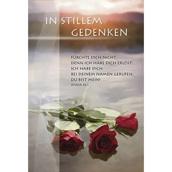 Produktbild des Artikels Faltkarte: In stillem Gedenken - Trauer (Schreibwaren)