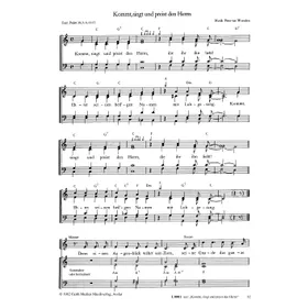 Produktbild des Artikels Kommt, singt und preist den Herrn (Noten - Download)