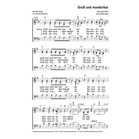 Produktbild des Artikels Groß und wunderbar (Noten - Download)