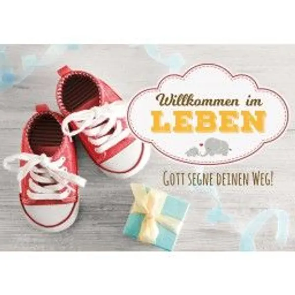 Produktbild des Artikels Faltkarte - Willkommen im Leben (Schreibwaren)