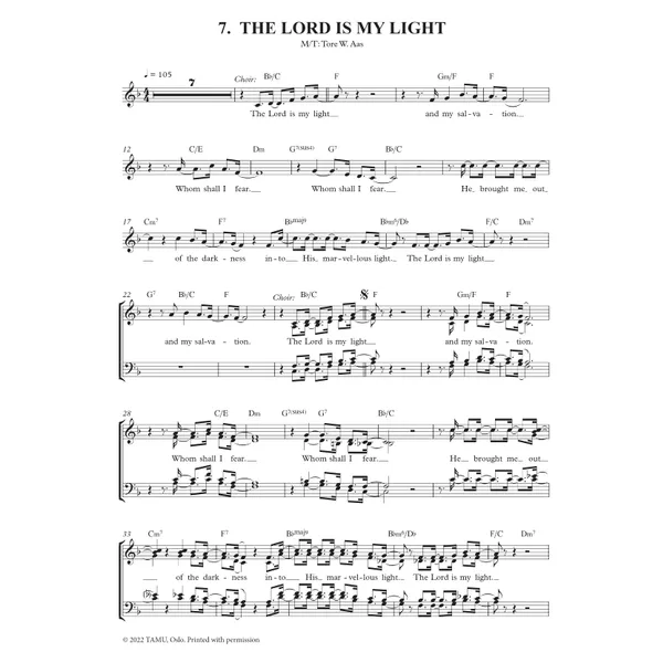 Produktbild des Artikels The Lord Is My Light (Noten - Download)