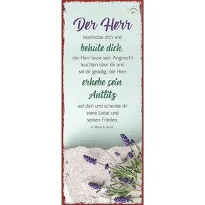 Produktbild des Artikels Metallschild lang - Der Herr beschütze dich ()