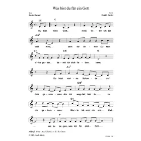 Produktbild des Artikels Was bist du für ein Gott (Noten - Download)