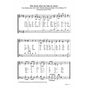 Produktbild des Artikels Die beste Zeit im Jahr ist mein (Noten - Download)