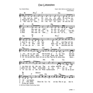 Produktbild des Artikels Das Liebesfest (Noten - Download)