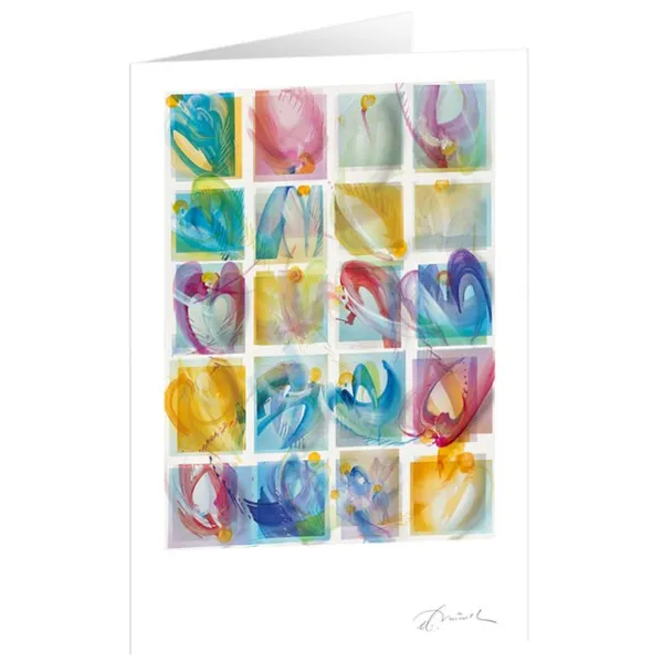 Produktbild des Artikels Kunstkarten "Engelschar" 5 Stk. (Schreibwaren)