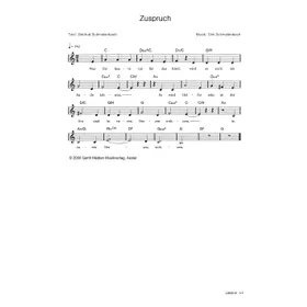 Produktbild des Artikels Zuspruch (Noten - Download)