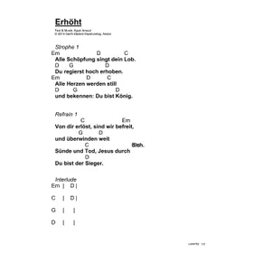 Produktbild des Artikels Erhöht (Noten - Download)