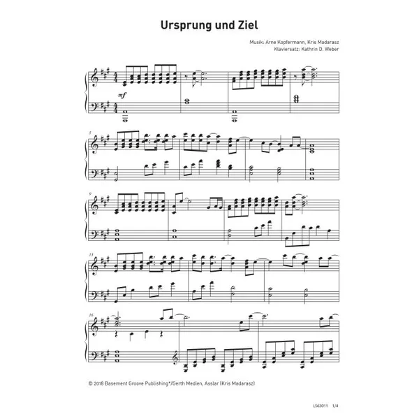 Produktbild des Artikels Ursprung und Ziel (Noten - Download)