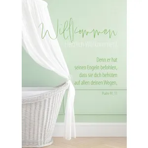 Produktbild des Artikels Faltkarte "Willkommen" - Geburt (Schreibwaren)