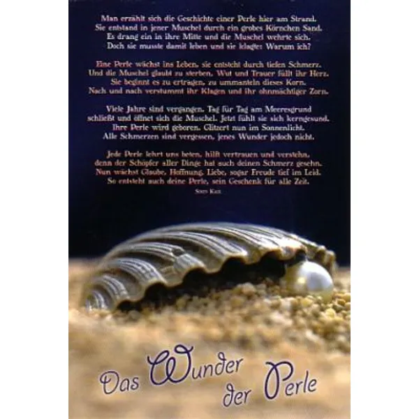 Produktbild des Artikels Faltkarte: Das Wunder der Perle - Neutral (Schreibwaren)