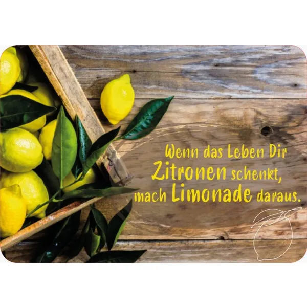 Produktbild des Artikels Postkarte - Wenn das Leben dir Zitronen schenkt - (Schreibwaren)