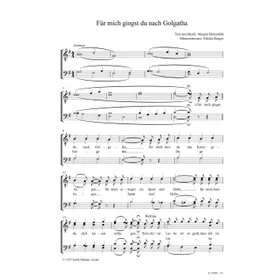 Produktbild des Artikels Für mich gingst du nach Golgatha (Noten - Download)