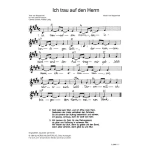 Produktbild des Artikels Ich trau auf den Herrn (Noten - Download)